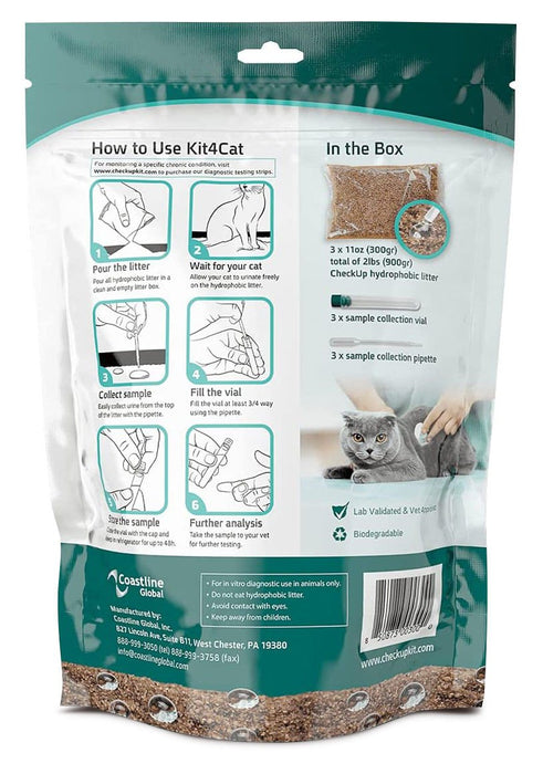 Kit4Cat Cat Urine Collection Kit, 3 Tests - Jeffers - Animal Health & Wellness > Medical Supplies