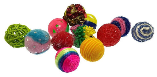 Kitty Fun Balls, 4 pk, Assorted - Jeffers - Cat Supplies > Cat Toys