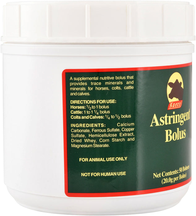 Astringent Bolus, 50 count -   