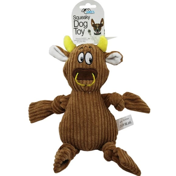 Animal-Shaped Plush Pet Squeaker Toy  
