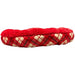 Barker & Meow 24 Luxury Pet Bed in Tartan Plaid Red Size 24"