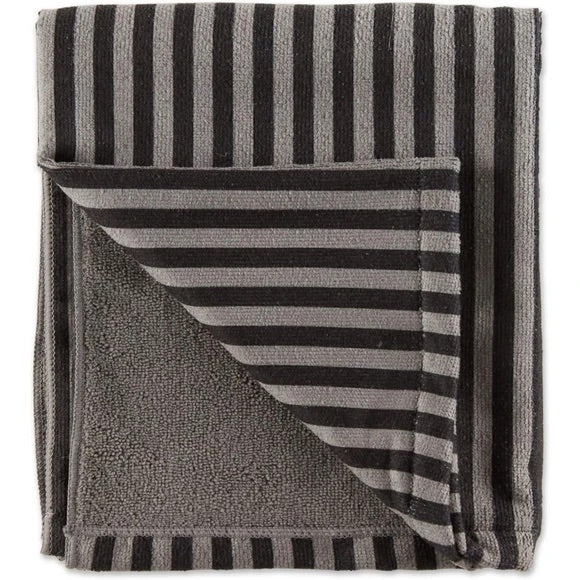Bone Dry Pet Grooming Microfiber Towel in Black Stripe Embroidered Collection  