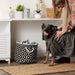 Bone Dry Pet Grooming Microfiber Towel in Black Stripe Embroidered Collection  