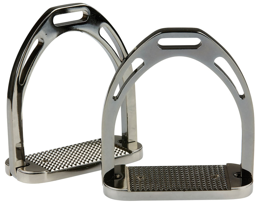 Weatherbeeta Korsteel Aluminum Stirrups, Pair - Black  