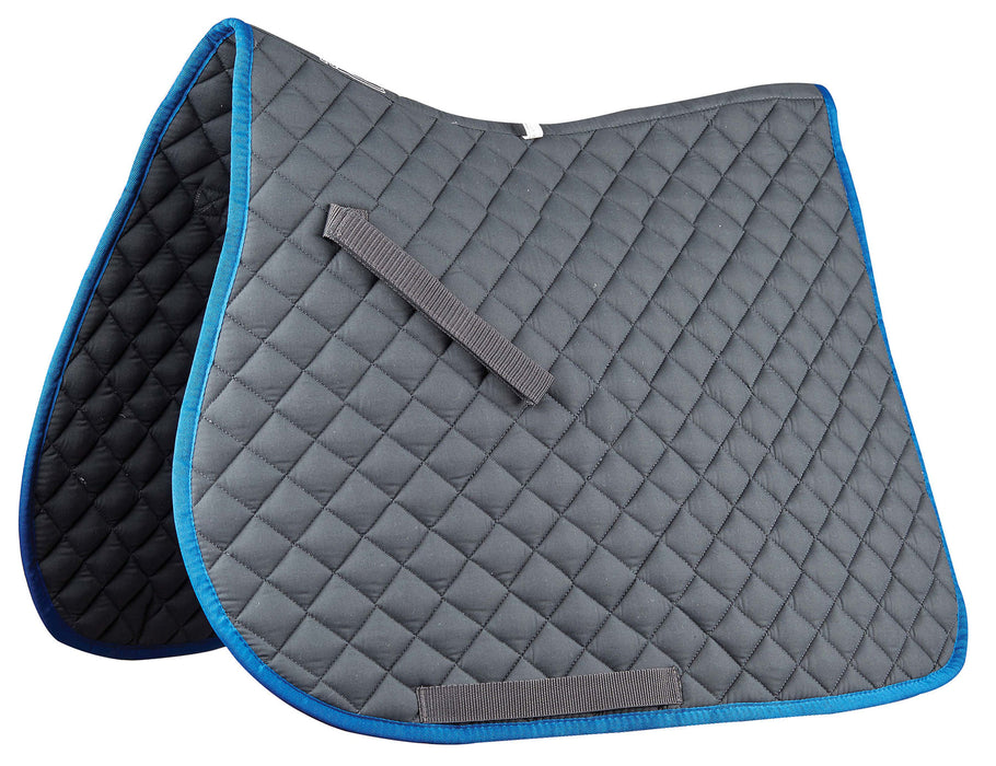 Roma Economy All Purpose Saddle Pad - Charcoal/Blue  