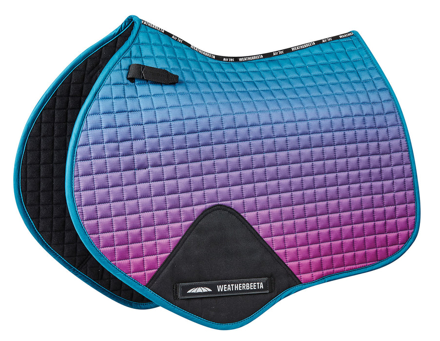 WeatherBeeta Prime Ombre Jump Shaped Saddle Pad - Midnight Aurora  