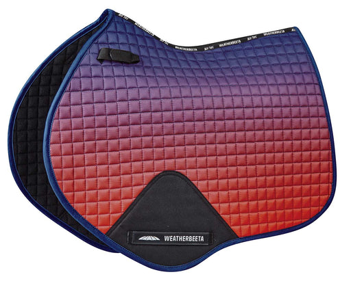 WeatherBeeta Prime Ombre Jump Shaped Saddle Pad - Stormy Sky  