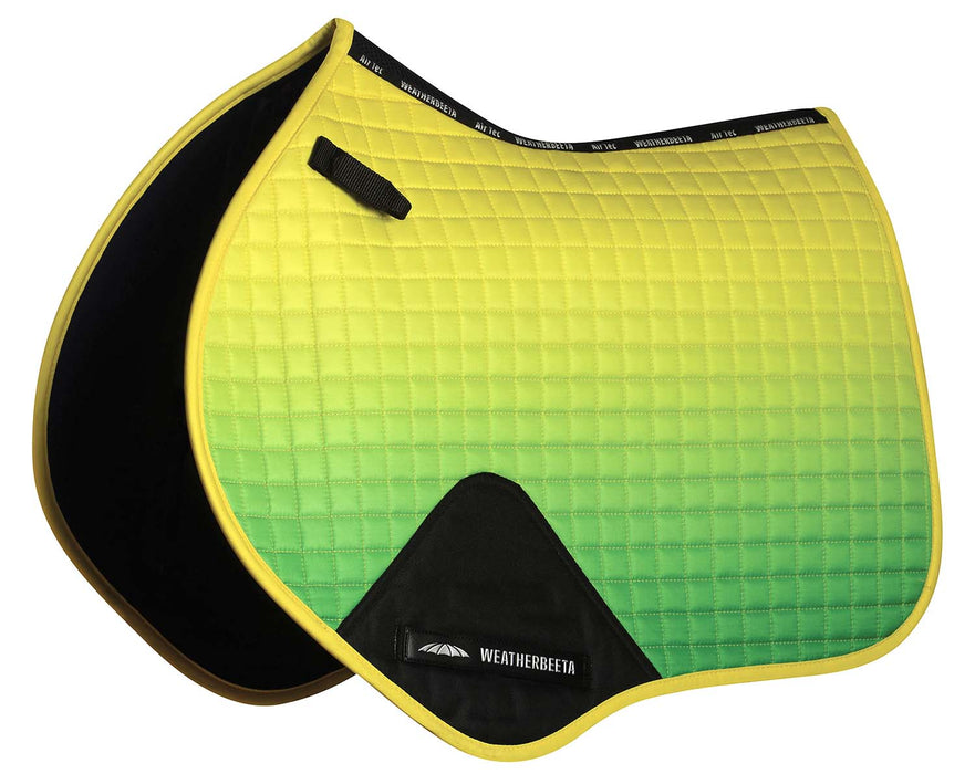 WeatherBeeta Prime Ombre Jump Shaped Saddle Pad - Sunflower Field  