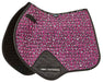 WeatherBeeta Prime Leopard Jump Shaped Saddle Pad - Pink Leopard  