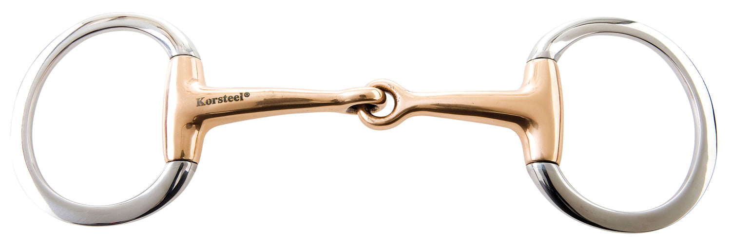 Korsteel Copper Mouth Eggbutt Snaffle Bit -   