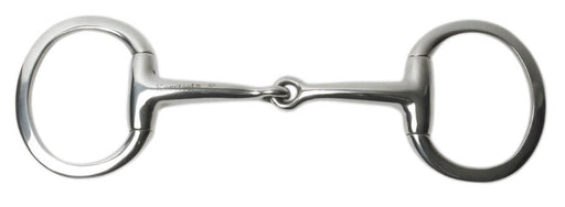 Korsteel Med Weight Solid Mouth Eggbutt Snaffle Bit -   