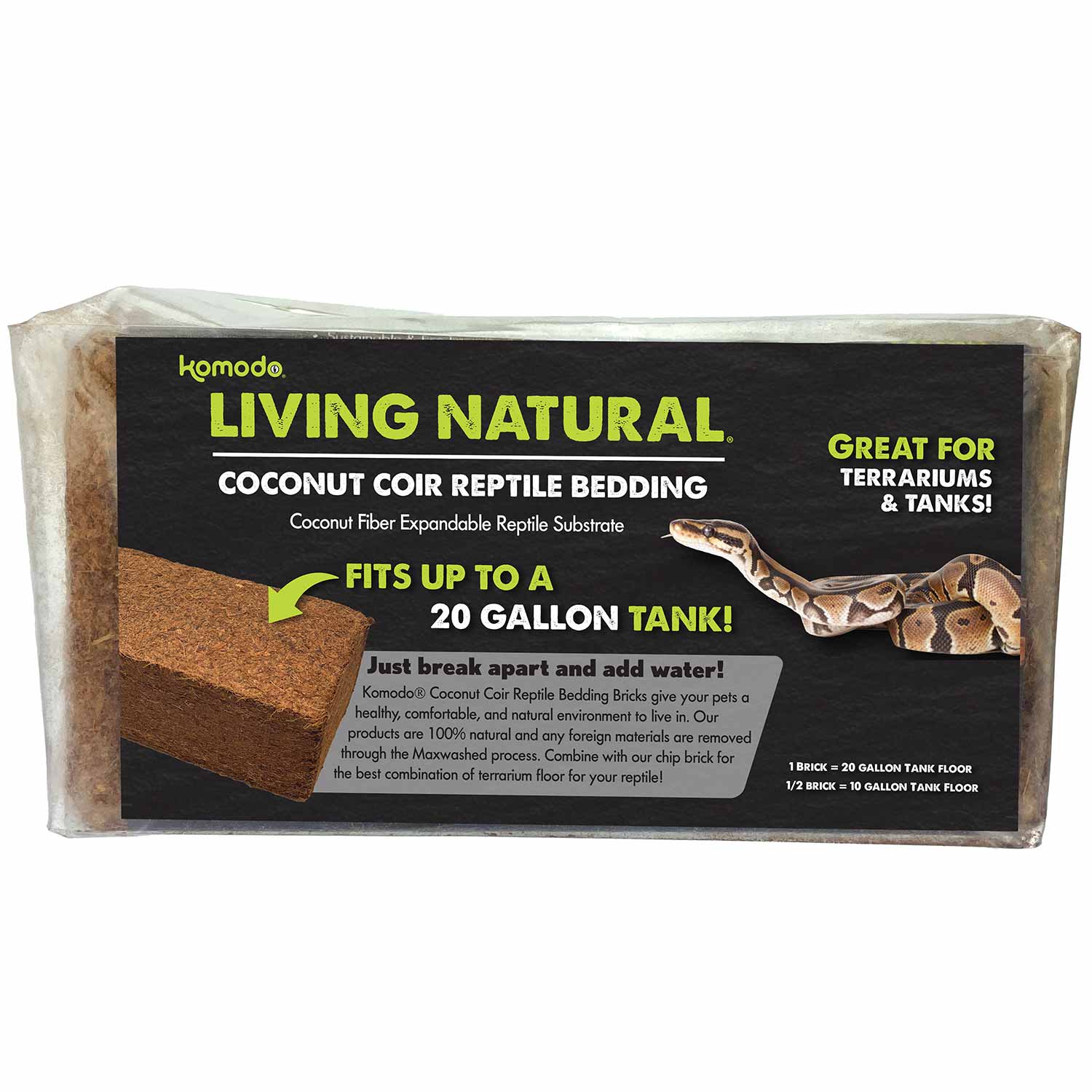 Komodo Coir Peat Bedding for Reptiles and Tortoises — Jeffers