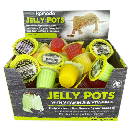 Komodo Jelly Pots, Fruit Mix - MR1FJ - assorted mango, strawberry, banana, melon - 40 - 1