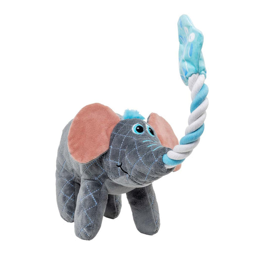 KONG Bendeez™ Plush Dog Toy with Flexible Rope Core & Squeaker - K9ADB - Elephant - Large - 1 ct - 1