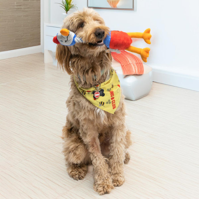 KONG Bendeez™ Plush Dog Toy with Flexible Rope Core & Squeaker - K9ADC - Bird - Large - 1 ct - 19