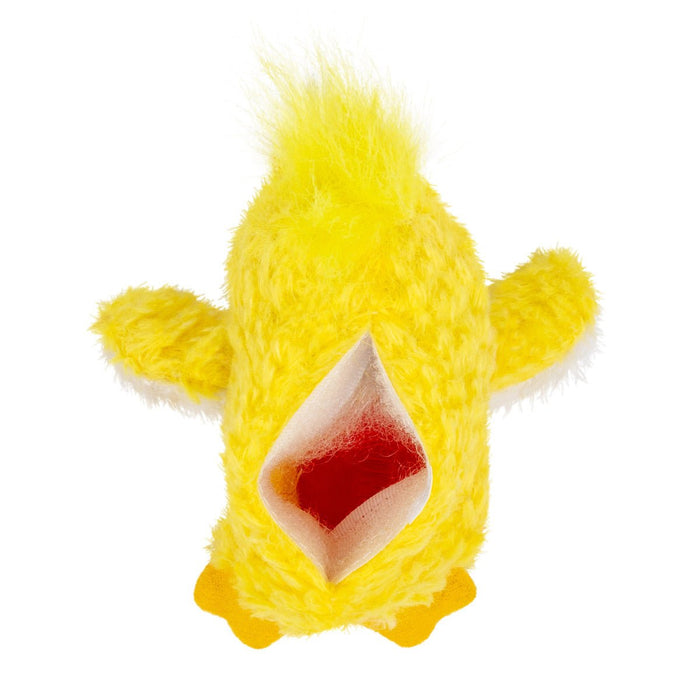 KONG Dr. Noyz X - Small Plush Dog Toys – Stuffing - Free, Soft Cuddle Toy with Removable and Extra Squeaker for Small Dogs - K9DQ - Duckie - XSmall - 1 ct - 6