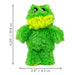 KONG Dr. Noyz X - Small Plush Dog Toys – Stuffing - Free, Soft Cuddle Toy with Removable and Extra Squeaker for Small Dogs - K9DR - Frog - XSmall - 1 ct - 15