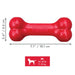 KONG Goodie Bone Rubber Dog Chew Toy, Medium - K9ABL - Red - Medium - 1 ct - 4