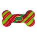 KONG Holiday AirDog Squeaker Bone Dog Toy – Small - K9156 - Red/Green - Small - 1 - 1