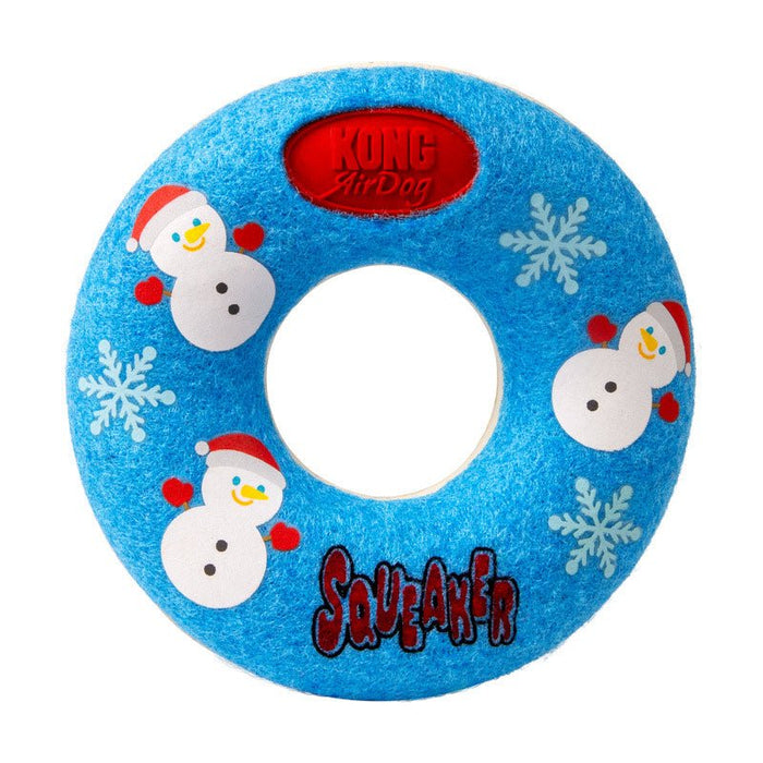 KONG Holiday AirDog® Squeaker Dog Toys - K9AAK - Donut - Medium - 1