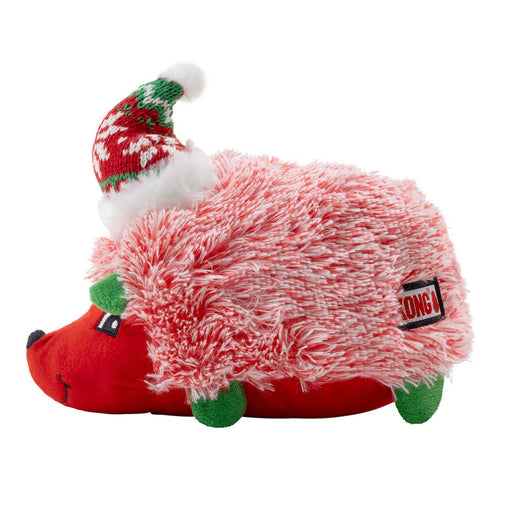 KONG Holiday Comfort HedgeHug Plush Squeaker & Crinkle Dog Toy - K9153 - Red - Medium - Each - 1