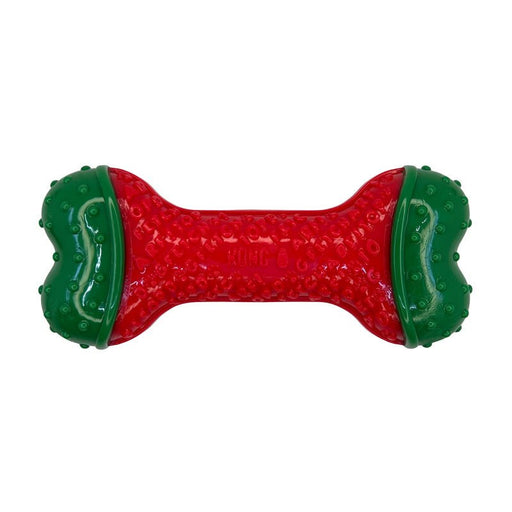 KONG Holiday CoreStrength™ Bone Chew Toy for Dogs - K9AAQ - Small/Medium - Red / Green - 1 ct - 2