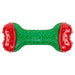 KONG Holiday CoreStrength Bone Dog Chew Toy - K915A - Medium/Large - Green/Red - Each - 5