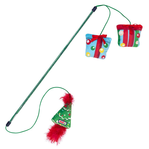 KONG Holiday Dual End Teaser Toy for Cats - K914A - Multi - One Size - 1