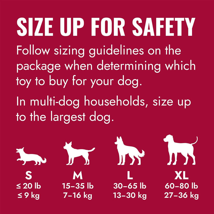 KONG Holiday Goodie Bone™ Treat Dispensing Dog Toy, Medium - K913S - Red - Medium - 4