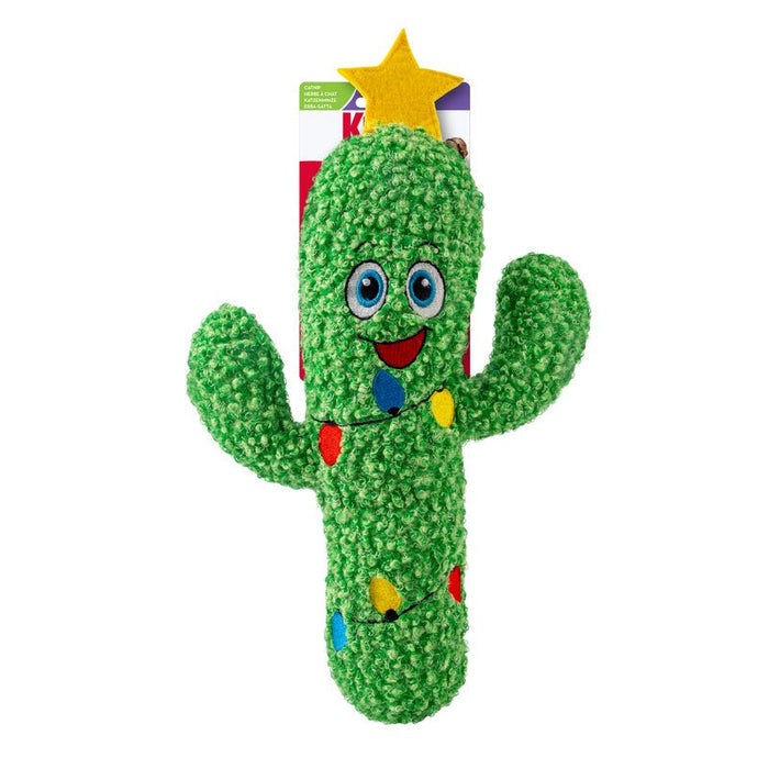 KONG Holiday Kickeroo® Cactus Plush Catnip Crinkle Cat Toy - K9AA6 - Green - One Size - 1 ct - 4