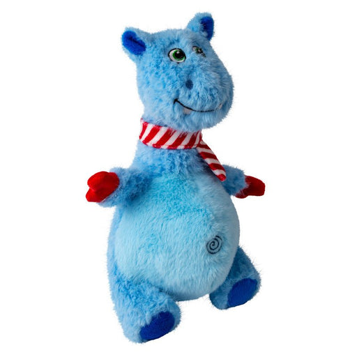 KONG Holiday Knots Belly Hippo Plush Squeaker Dog Toy, Md/Lg - K9AAT - Md/Lg - Blue - 1 ct - 2