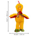 KONG Holiday Knots Chicken Plush Squeaker Dog Toy - K914L - Yellow - Medium/Large - Each - 10
