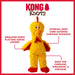 KONG Holiday Knots Chicken Plush Squeaker Dog Toy - K914L - Yellow - Medium/Large - Each - 12