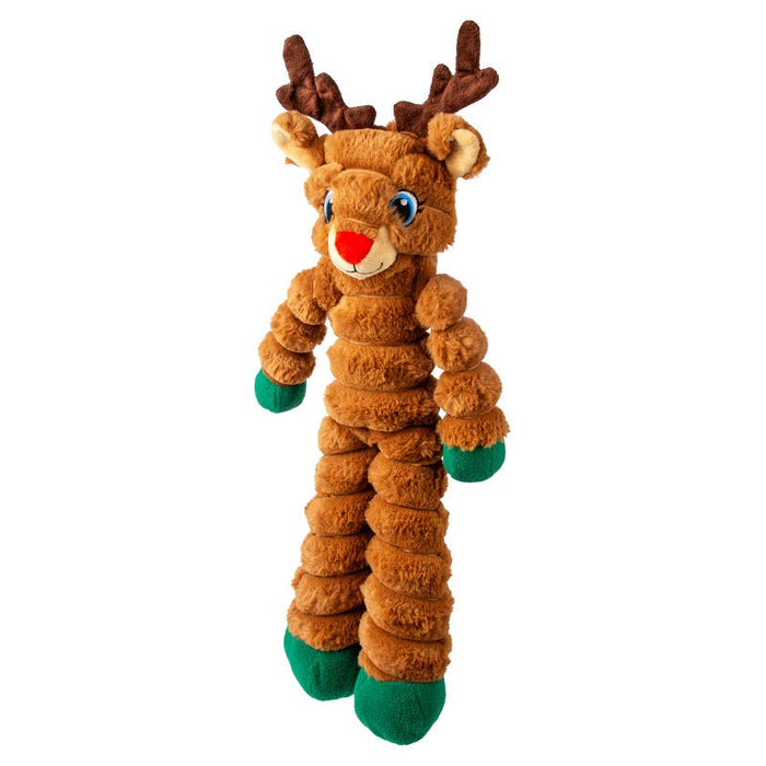 KONG Holiday Shakers™ Crumples Dog Toy, Reindeer, XL - K9AAX - Brown - XL - 1 ct - 6