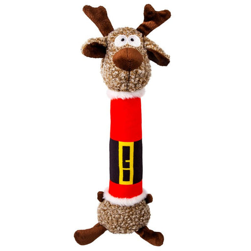 KONG Holiday Shakers™ Luvs Reindeer Dog Toy with Squeaker, Medium - K9ABM - Medium - Red - 1 ct - 1