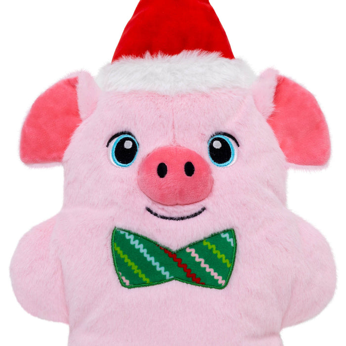 KONG Holiday Snuzzles™ Plush Dog Toy with Full-Body Squeaker - K914Q - Pig - XLarge - Each - 9