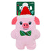 KONG Holiday Snuzzles™ Plush Dog Toy with Full-Body Squeaker - K914Q - Pig - XLarge - Each - 7