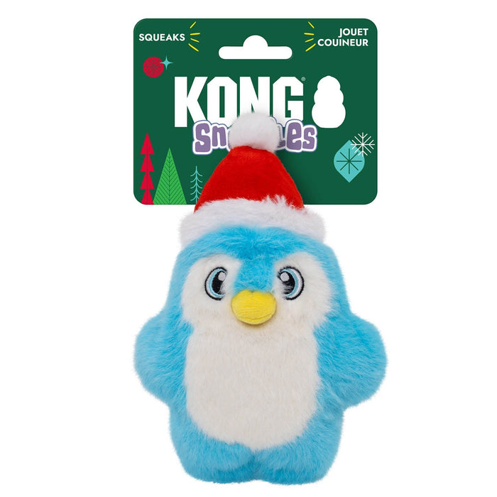 KONG Holiday Snuzzles™ Plush Dog Toy with Full-Body Squeaker - K914R - Penguin - Small - Each - 15