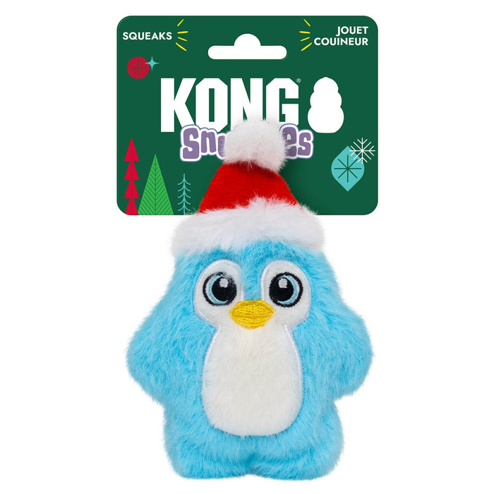 KONG Holiday Snuzzles™ Plush Dog Toy with Full-Body Squeaker - K914T - Penguin - XSmall (Mini) - Each - 19