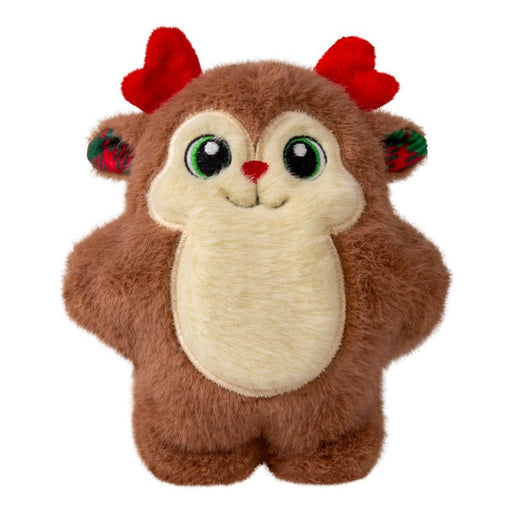 KONG Holiday Snuzzles Plush Dog Toy with Squeaker - K9AB4 - Small - Reindeer - 1 ct - 1