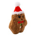 Kong Holiday Snuzzles Plush Gingerbread Doy Toy, Squeaks & Crinkles - K9AB1 - XSmall - Brown - 1 ct - 11