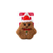 Kong Holiday Snuzzles Plush Gingerbread Doy Toy, Squeaks & Crinkles - K9AB1 - XSmall - Brown - 1 ct - 8