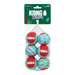 KONG Holiday SqueakAir Tennis Balls – 6 Pack - K9158 - Assorted - Small - 6 Pack - 5