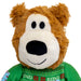 KONG Holiday Wild Knots Plush Sweater Bear Dog Toy - K914W - Green - Medium/Large - 5