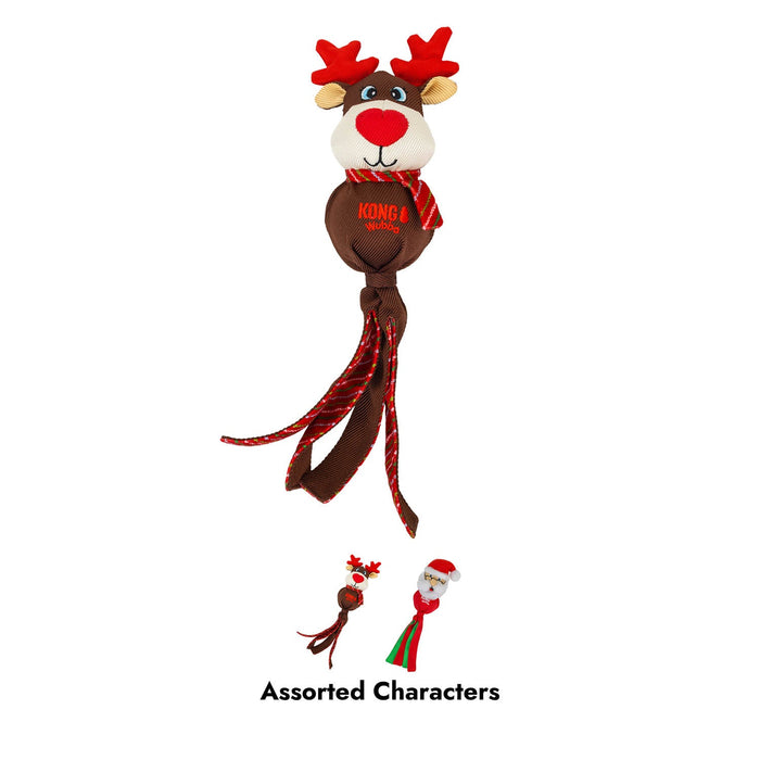 KONG Holiday Wubba® Assorted Characters Dog Toy - K914D - Assorted Characters - Large - Each - 4