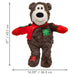 KONG Holiday XL Wild Knots™ Jumbo Bear Dog Toy - K914B - Dark Brown - XLarge - 4