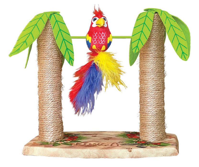 KONG Play Spaces Cat Tiki Twirl - K911R - 13.80"L x 11.70"H - 2