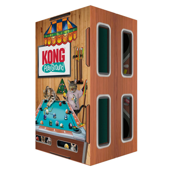 KONG Playground Pool Table Cat Toy - Interactive Batting & Puzzle Toy with Catnip - K9ADG - Multi - One size - 4