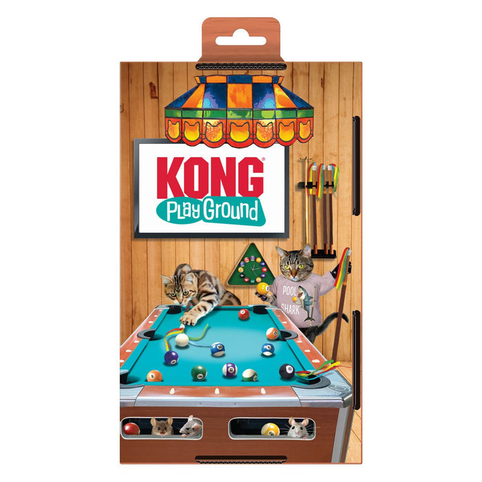 KONG Playground Pool Table Cat Toy - Interactive Batting & Puzzle Toy with Catnip - K9ADG - Multi - One size - 1