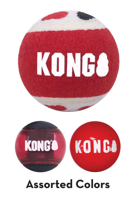 KONG Signature Balls, 3pk Asst LG - Jeffers - Dog Supplies > Dog Toys